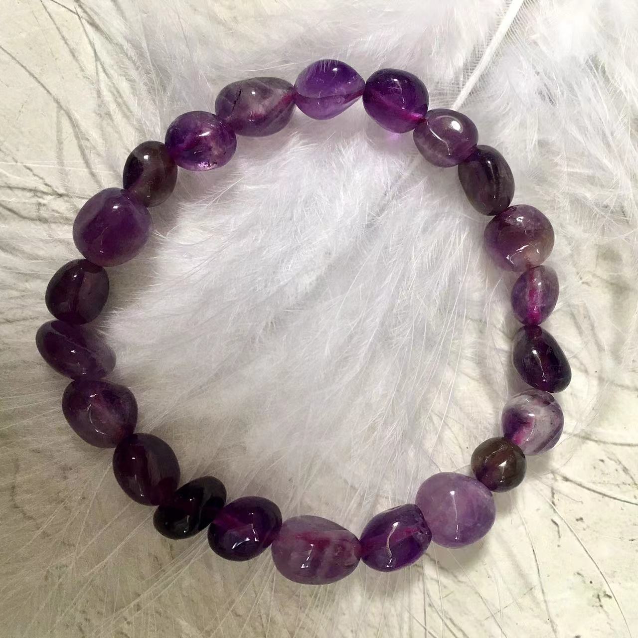 Gemstone bracelet healing bracelets amethyst chips Women's bracelets