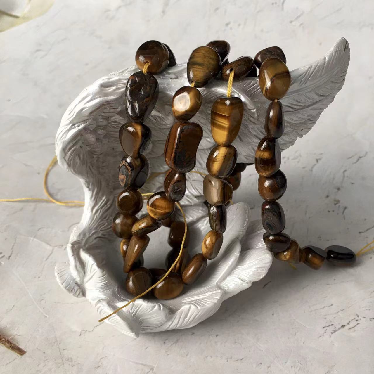 Wholesale Natural Smooth Gemstone Chip Loose Beads Jewelry Making