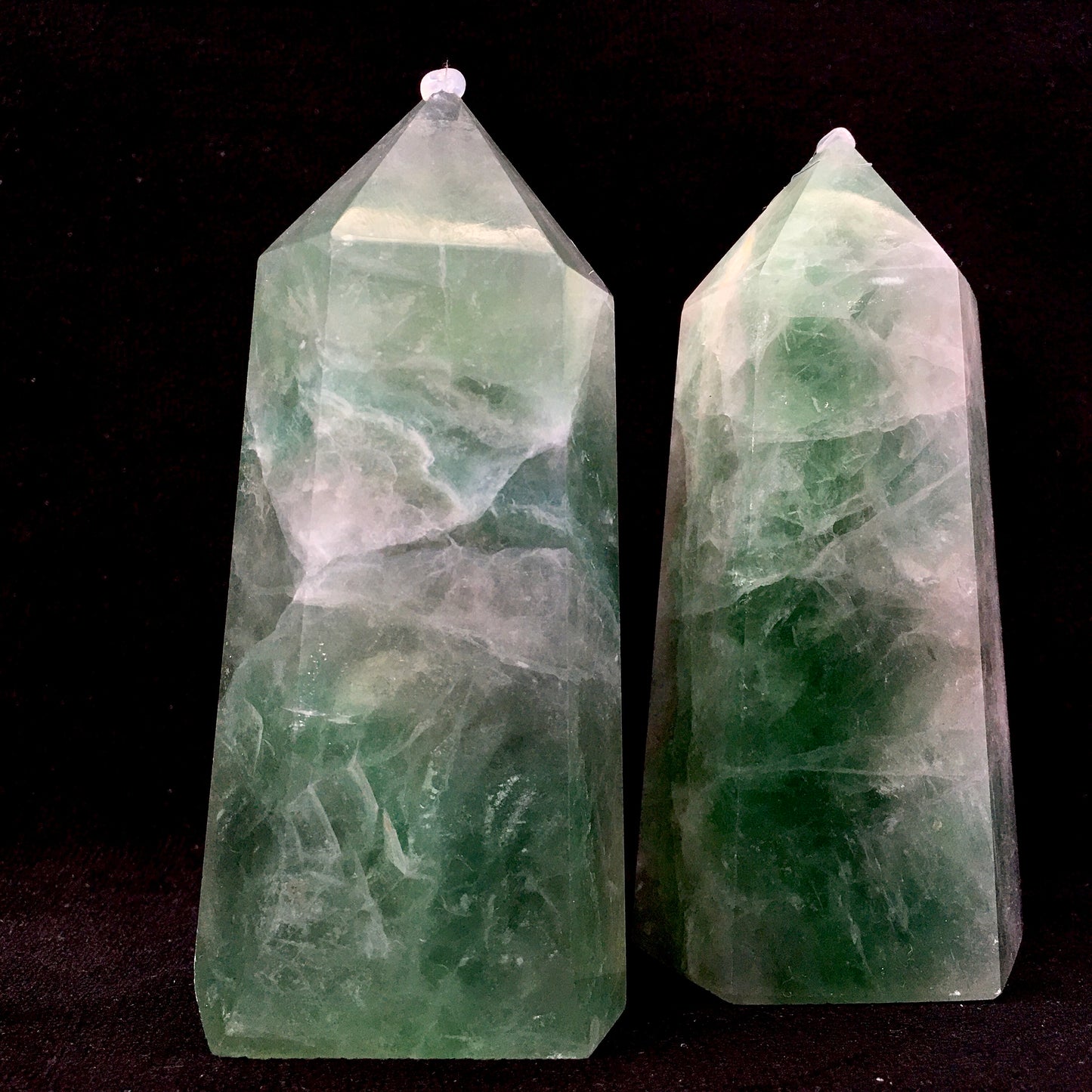 Wholesale high quality natural Crystal Green  Fluorite Tower  for decoraiotion 1kg
