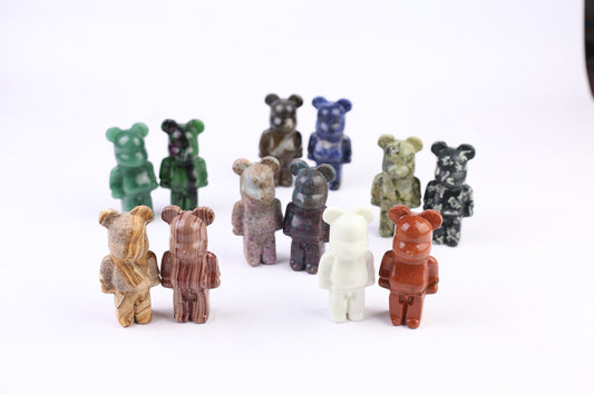 Wholesale high quality reiki natural  Gloomy Bear carving  for decoration