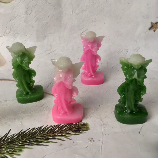 Wholesale Crystal Carving Luminous Angel Small Carving Collection for gift