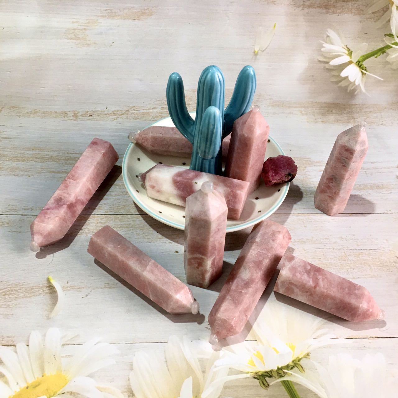Wholesale Natural Crystal Pink Aragonite tower for Decoration 1kg