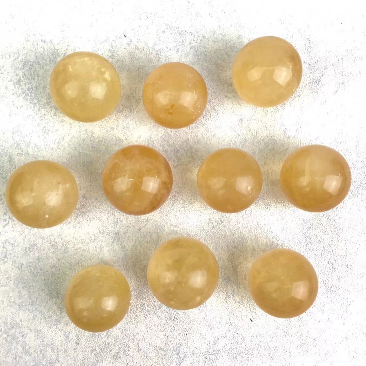 Wholesales high quality  Yellow calcite sphere natural healing crystal sphere gemstone for home decoration 1kg