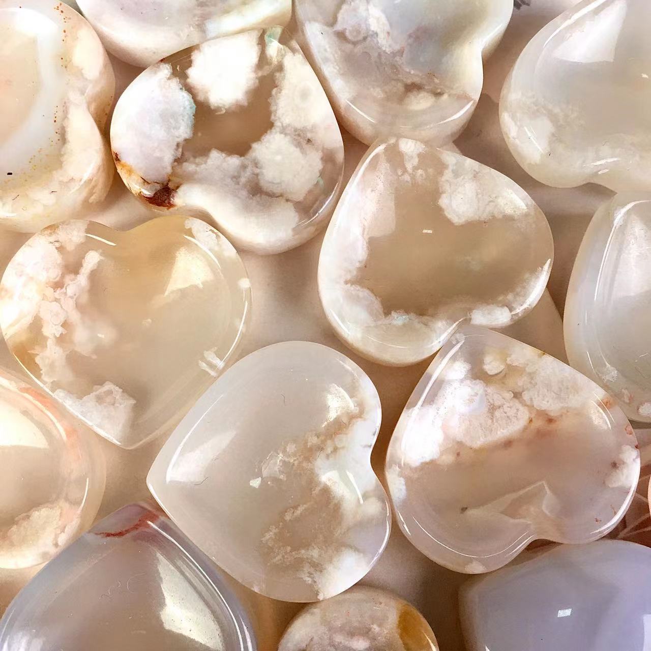 Wholesale Natural Small Sakura Agate mini bowl  For Decoration
