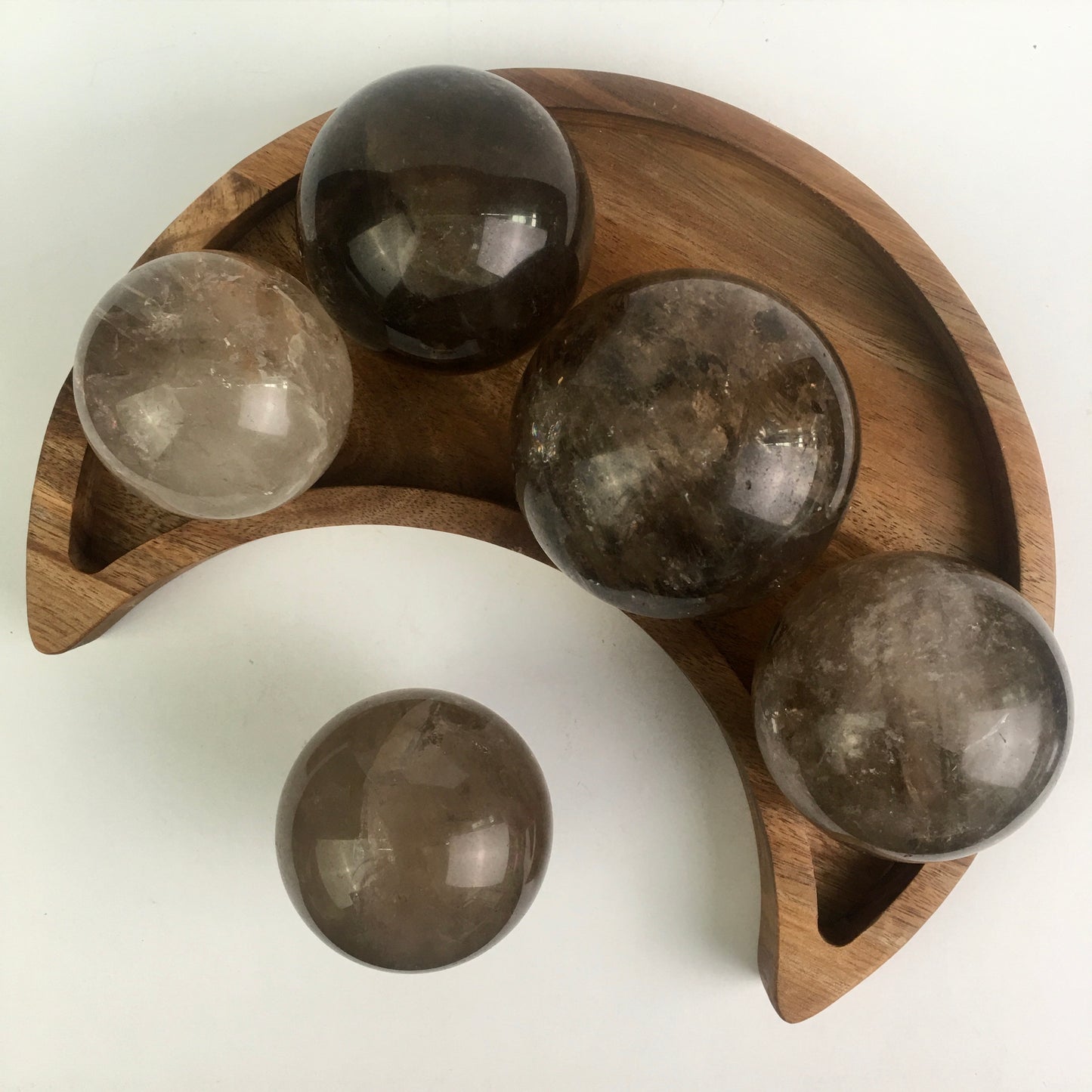 Wholesale Crystal Smoky Quartz Spheres  For decoration 1kg