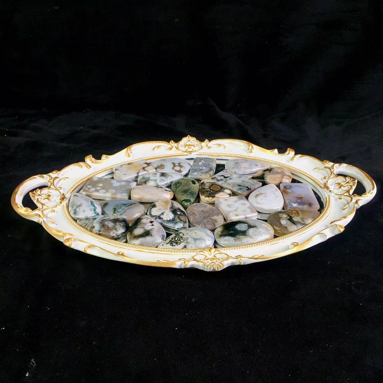 High quality wholesale  Natural Crystal Ocean Jasper Pendant For Decoration 1pc