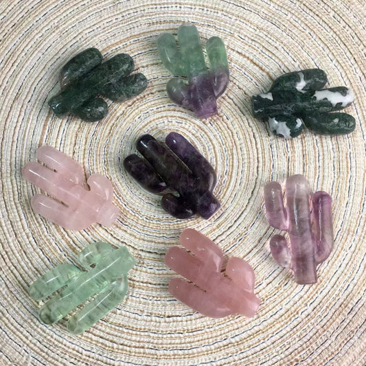 Wholesale High Quality Healing Stones Crystal Crafts Natural Fluorite Crystal Cactus