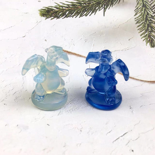 Natural Opal Gemstone Healing Stone Crystal Charizard Crafts Pokemon Characte