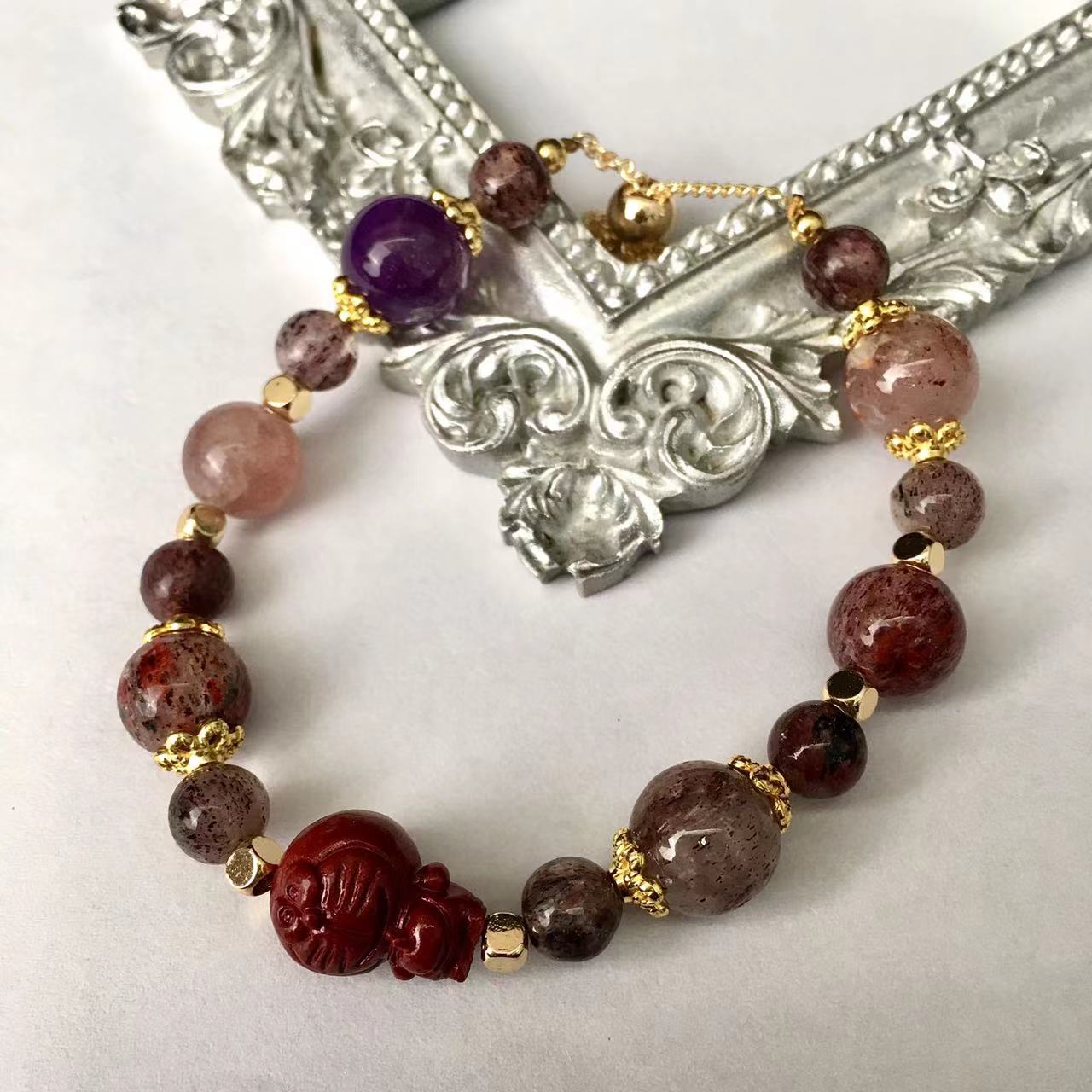 Natural crystal  BraceletHealing Natural Stone Crystal Bracelet