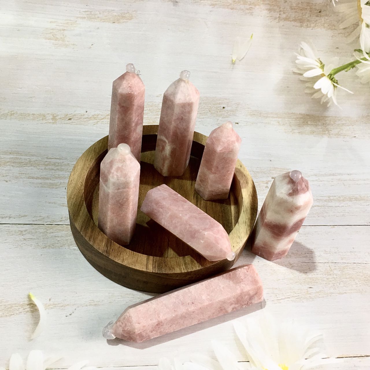Wholesale Natural Crystal Pink Aragonite tower for Decoration 1kg