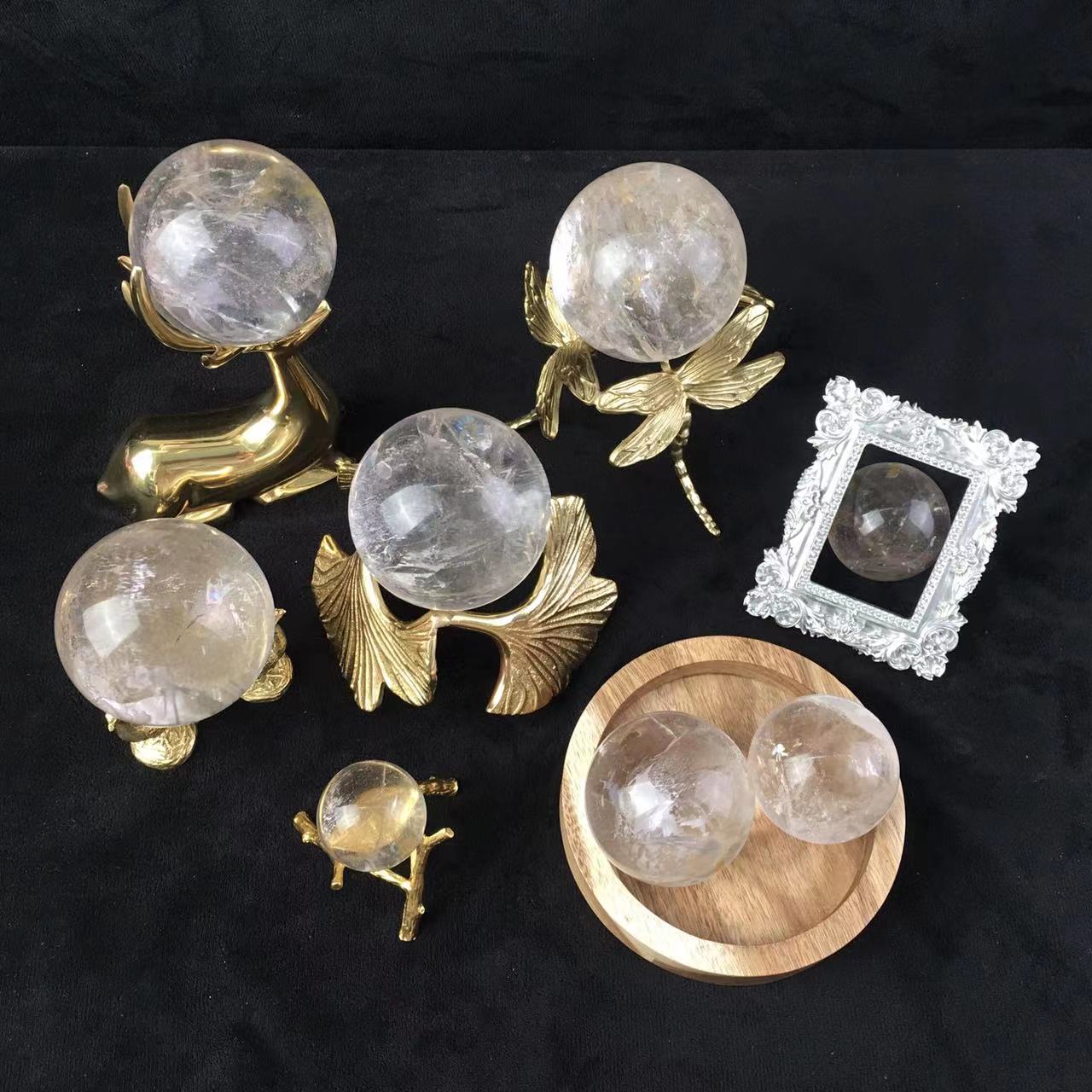 Wholesale Natural Clear Quartz  Sphere  for decoration  1kg