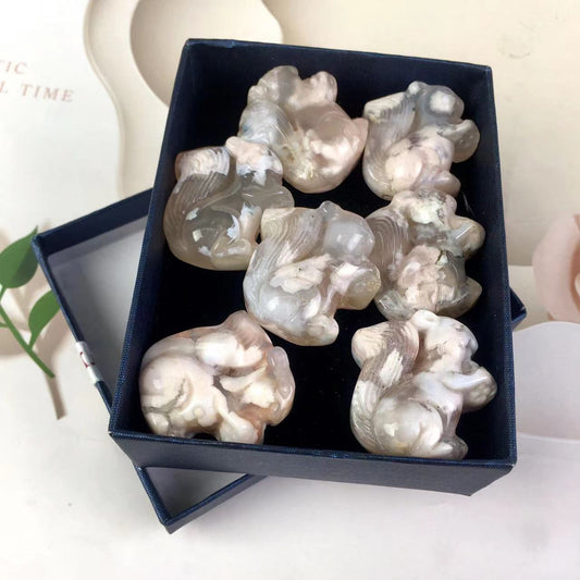 Wholesale High quality Sakura Agate squirrel For Decoration