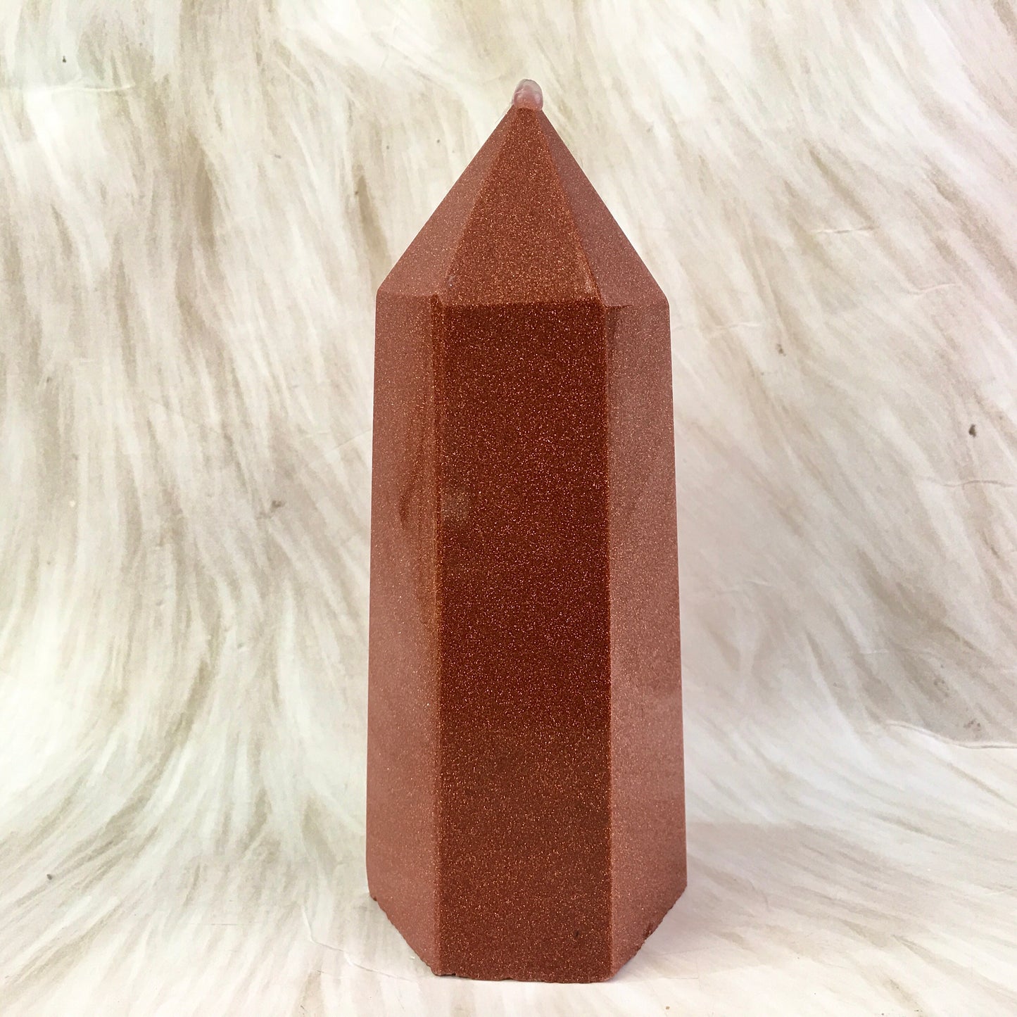 Wholesale Natural  Gold  Sandstone  Crystal Tower for decoration 1kg