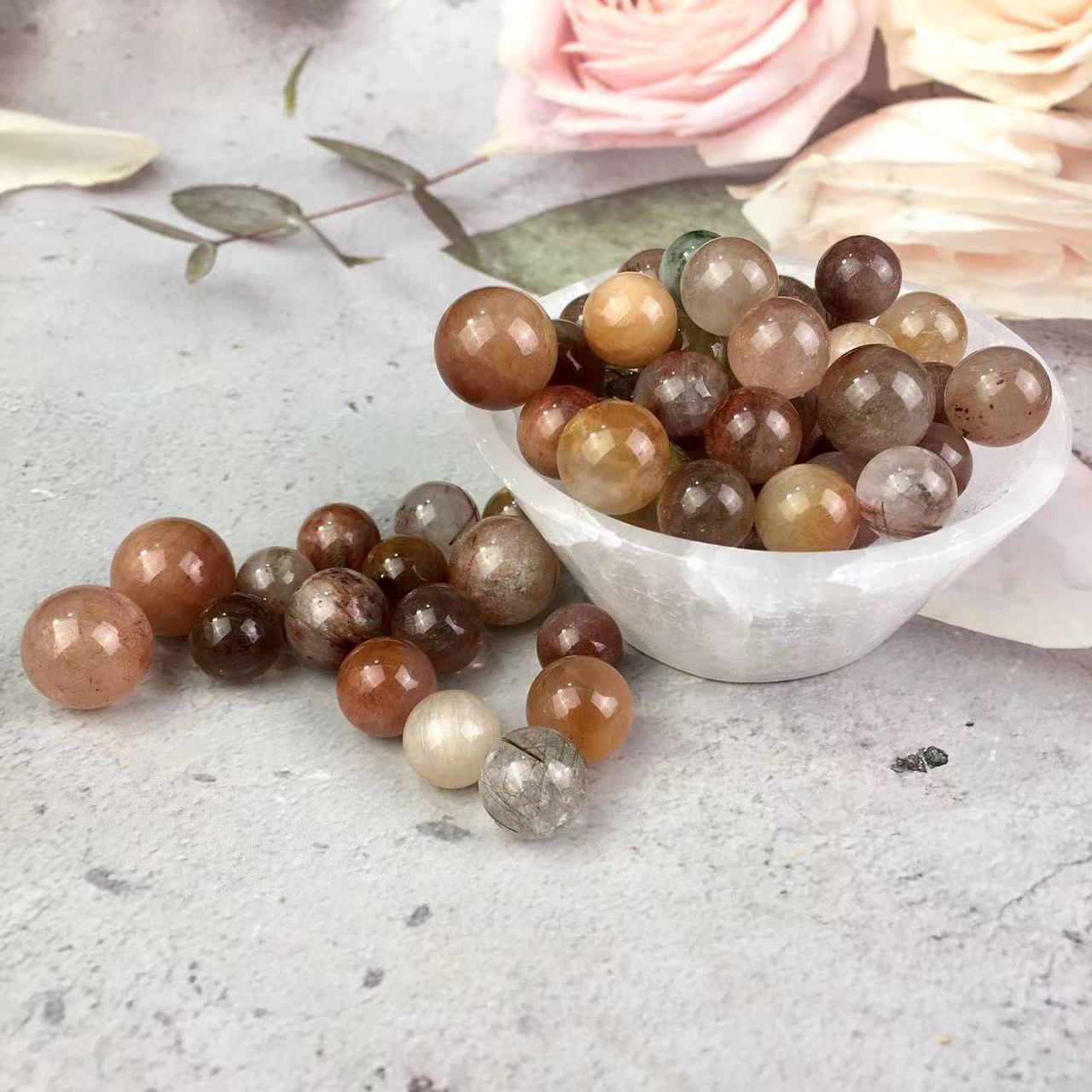 Wholesale Manufacturer Natural  high quality Rutile Bead For Decoration