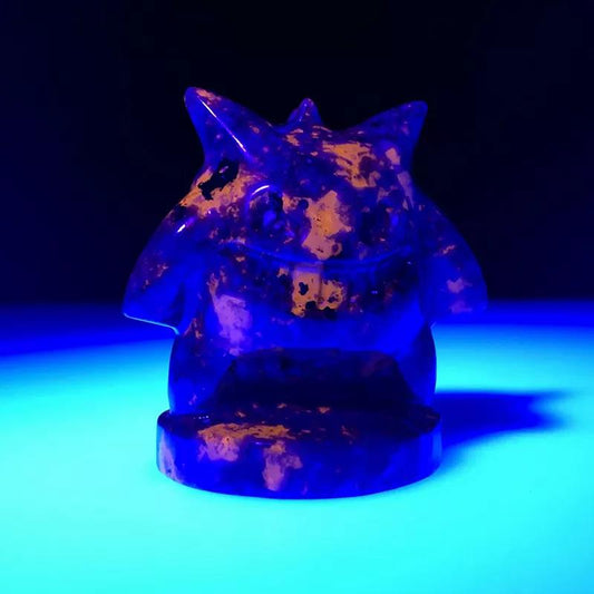 Natural crystal Gemstone Quartz Carving Gengar Yooperlite Healing For Gift Decoration