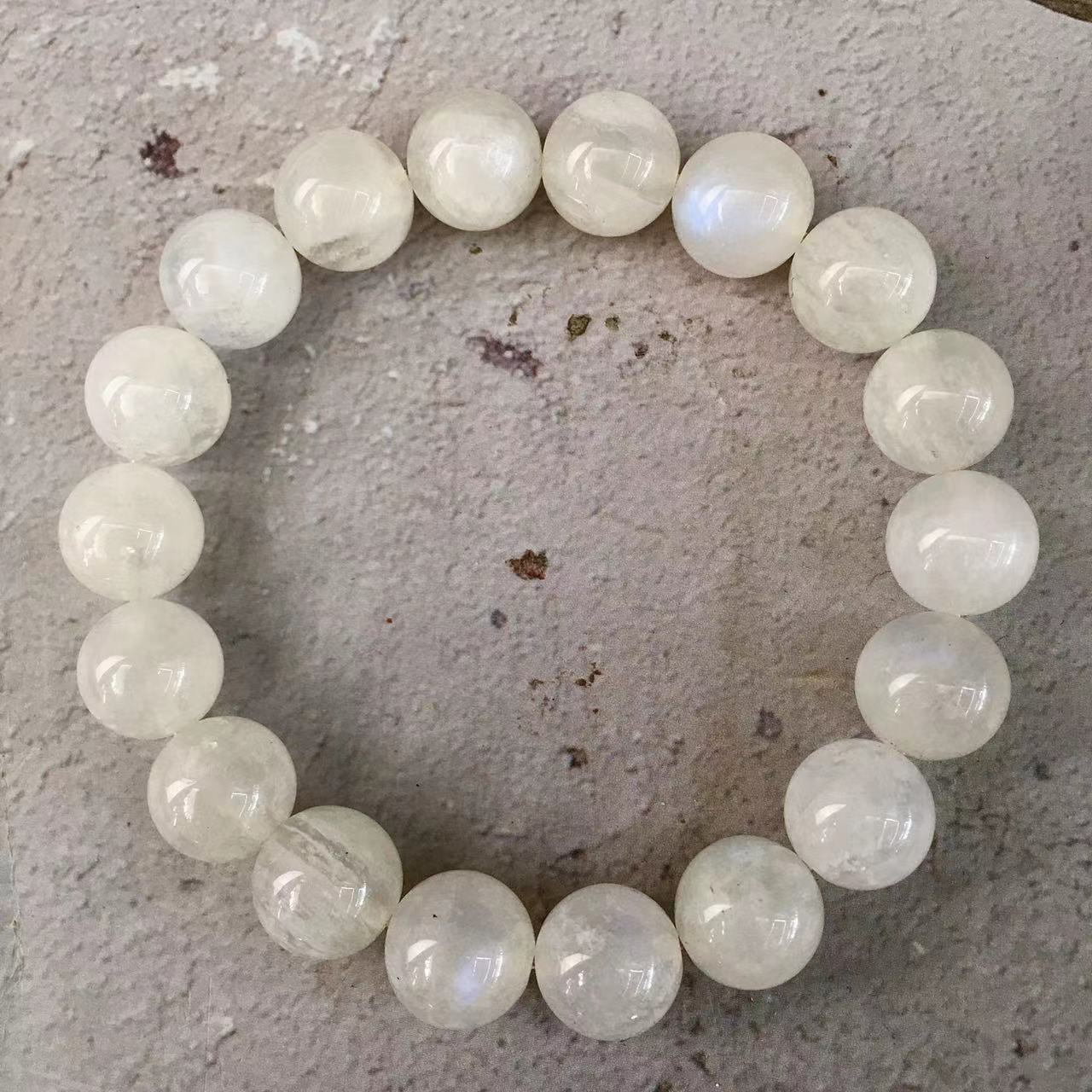 Wholesale Natural Blue  Moonlight Single Circle Bracelet Crystal Bracelet 10mm