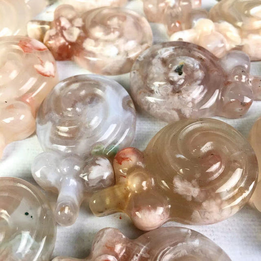Wholesale High quality Sakura Agate lollipop For Decoration