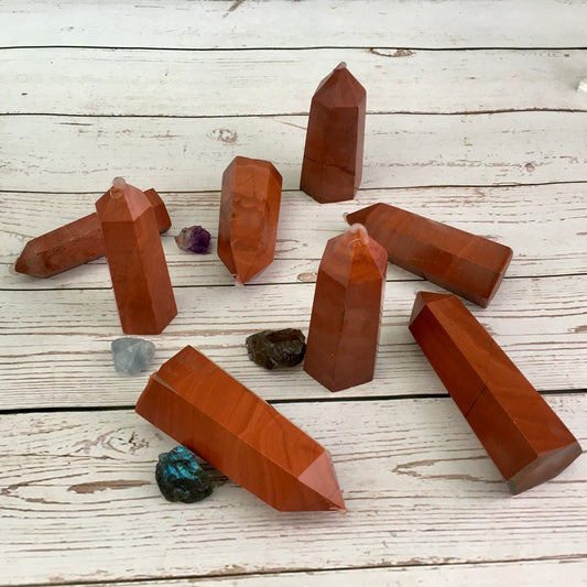 Wholesale red jasper tower for decoraiotion 1kg