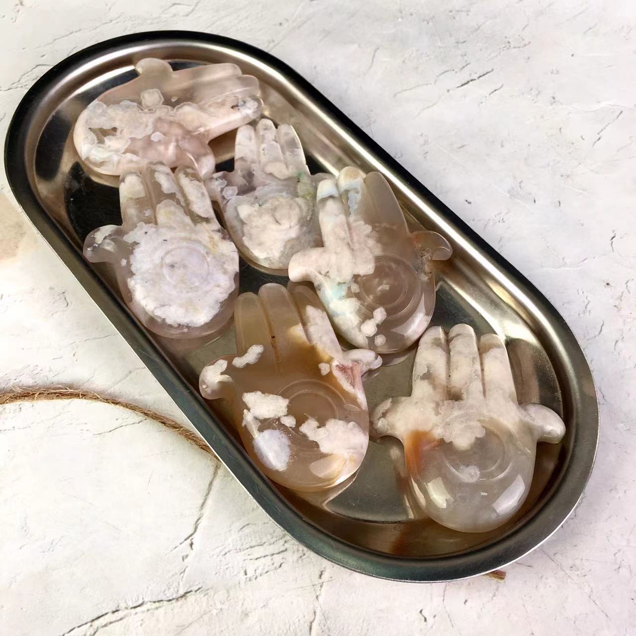 Wholesale Natural Sakura agate Fatimahan Crystal For Decoration