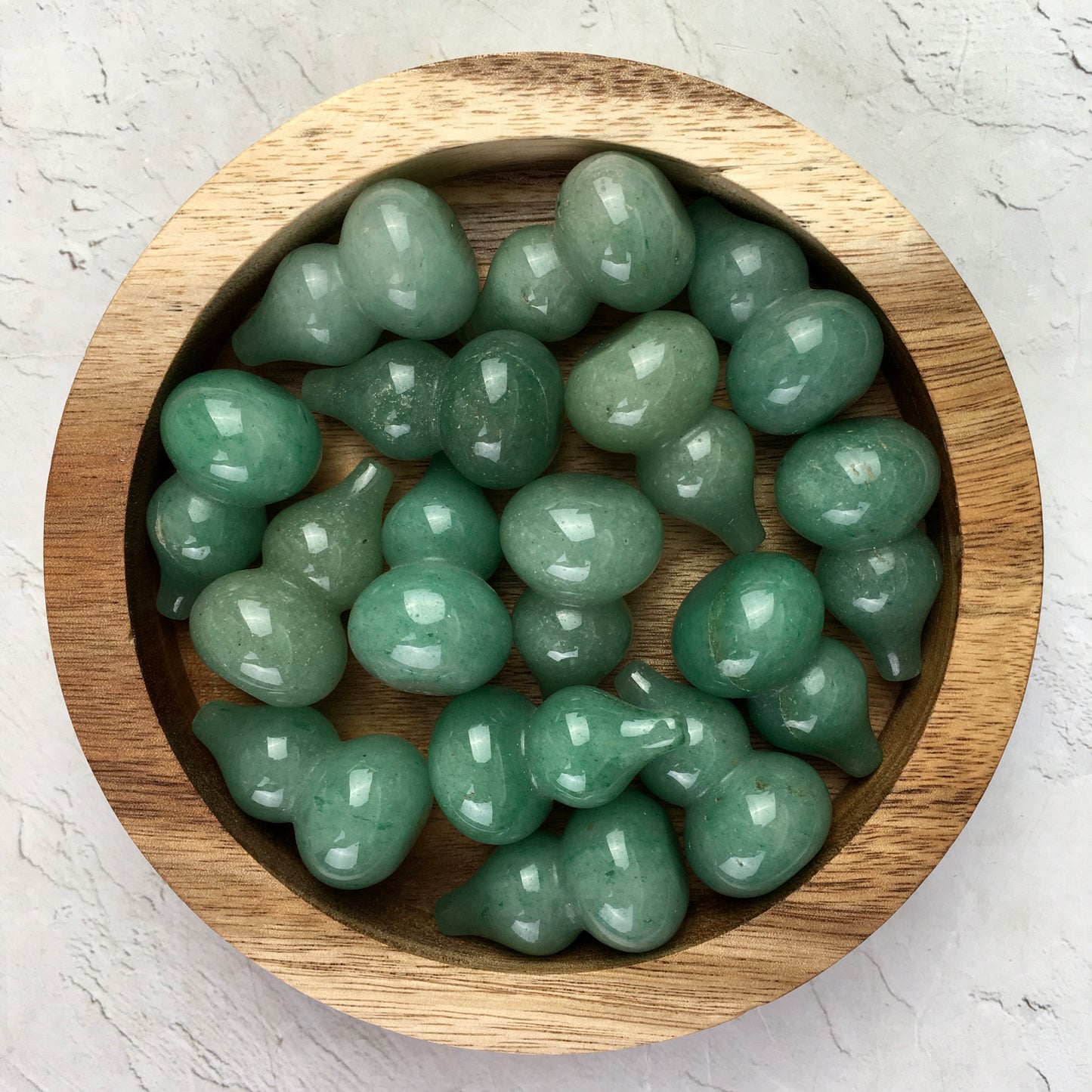Wholesale high quality reiki natural crystal green aventurine gourd Love stone  for decoraiotion