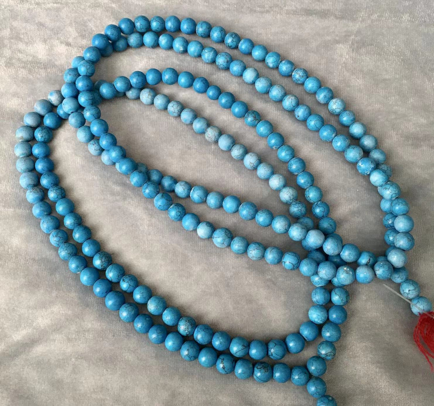 Wholesale Natural crystal  Blue howlite  Gemstone Necklace 8MM