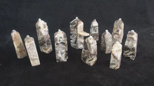 Wholesale natural  crystal  sphalerite  tower for  decoration 1kg