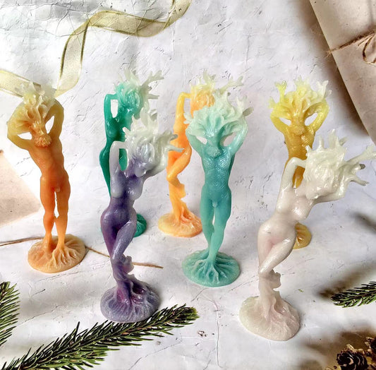 Wholesale crystal luminous  High-quality Tree Man/Women carving for gift