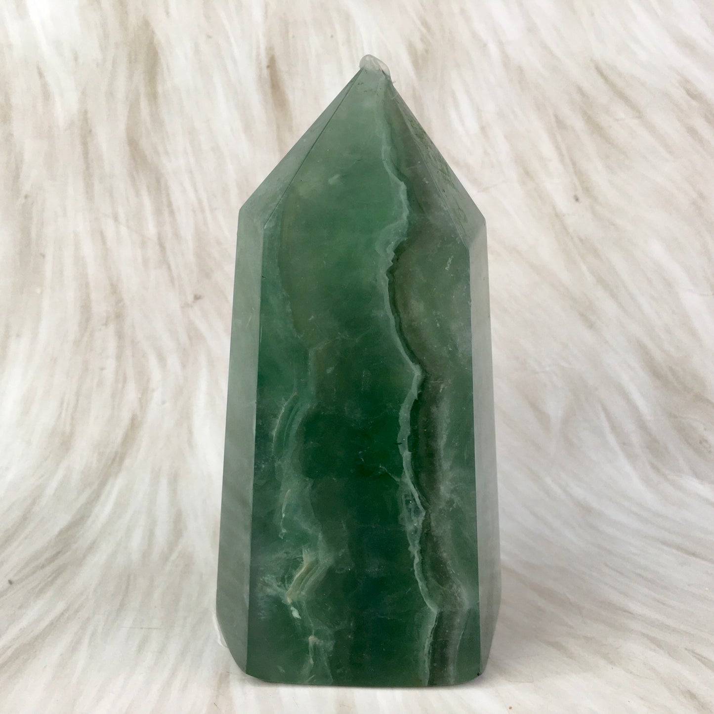 Wholesale high quality natural Crystal Green  Fluorite Tower  for decoraiotion 1kg