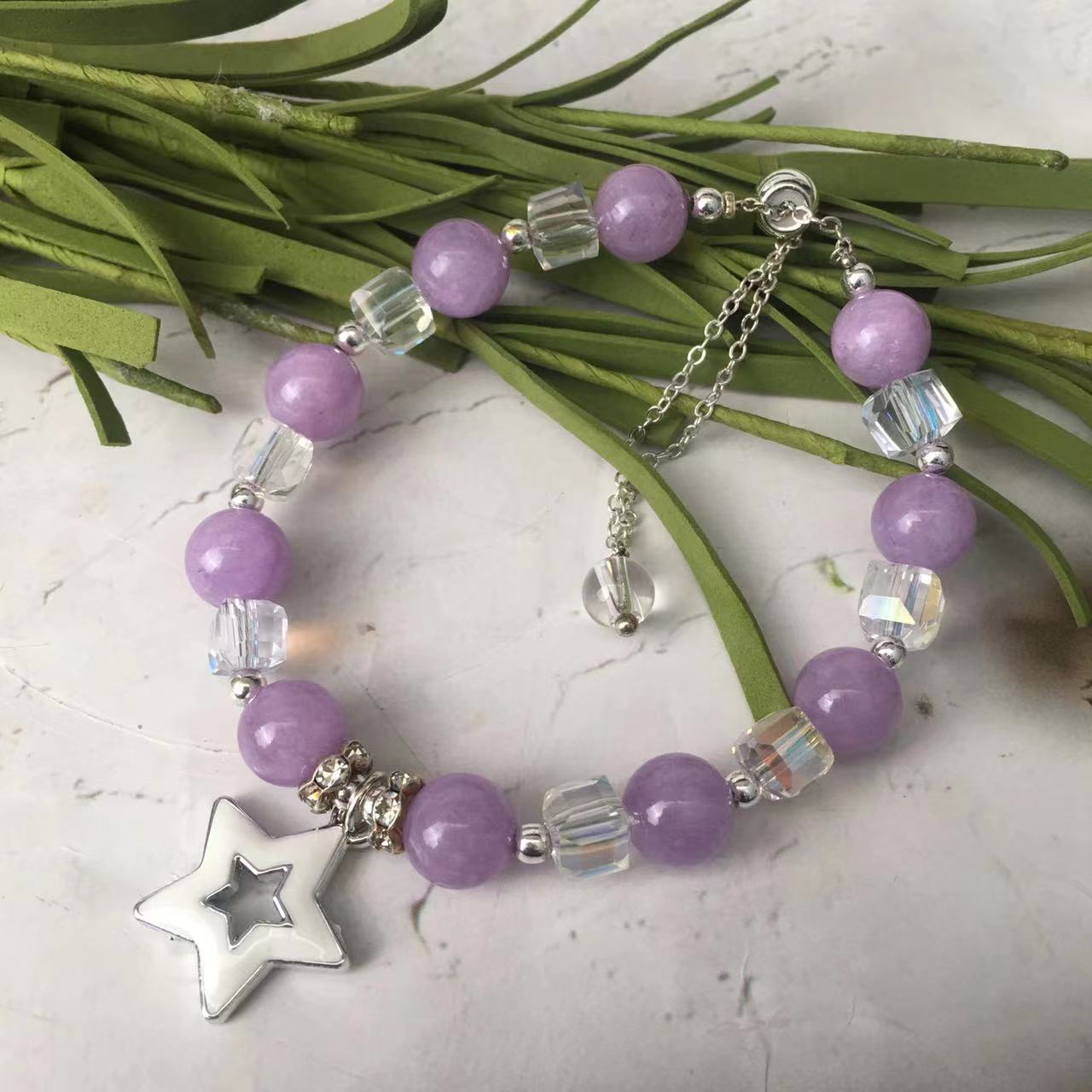 Natural crystal  BraceletHealing Natural Stone Crystal Bracelet