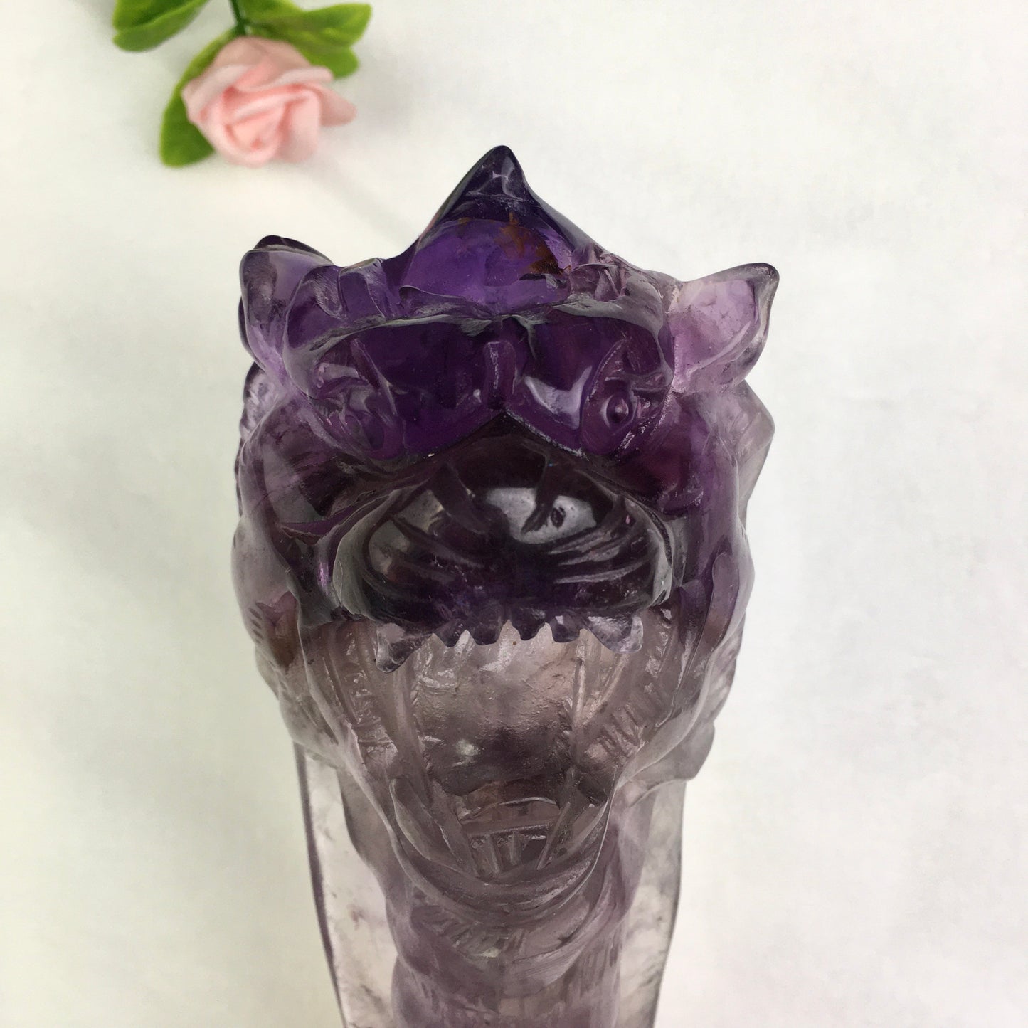 Wholesale natural  truncheon amethyst fox rose and lion  and rose quartz rose wand specimen amethyst wand and rose quartz wand raw stone feng shui quartz for decoraiotion