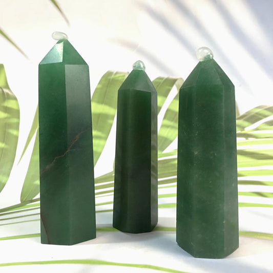 Wholesale High Quality Crystals  Green Aventurine Tower for decoration 1kg