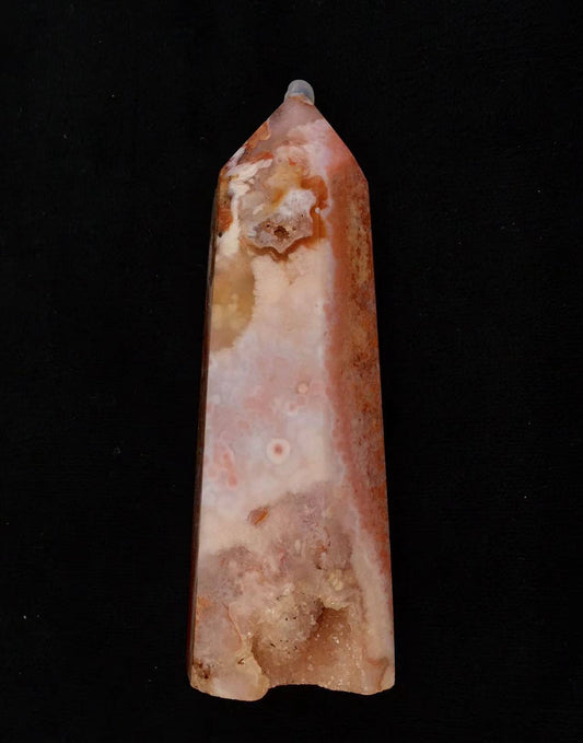 Wholesale high quality reiki natural crystal Red sakure agate tower for decoraiotion 1kg