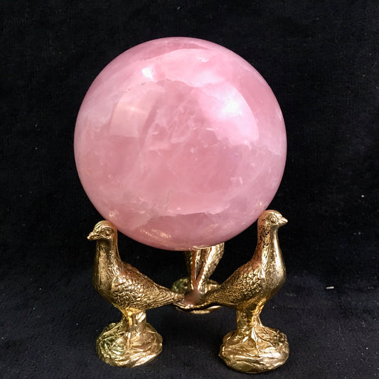Natural Rose Quartz Sphere Crystal Hand Carved Starlight Crystal Ball Sphere carving for healing 1kg