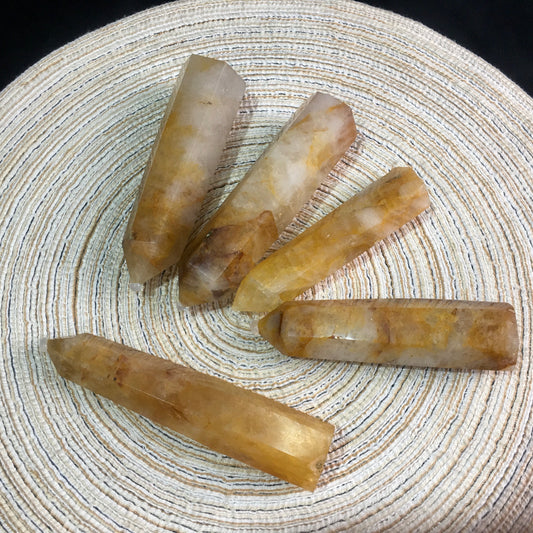 Wholesale natural crystals  golden healer tower for decoration 1kg