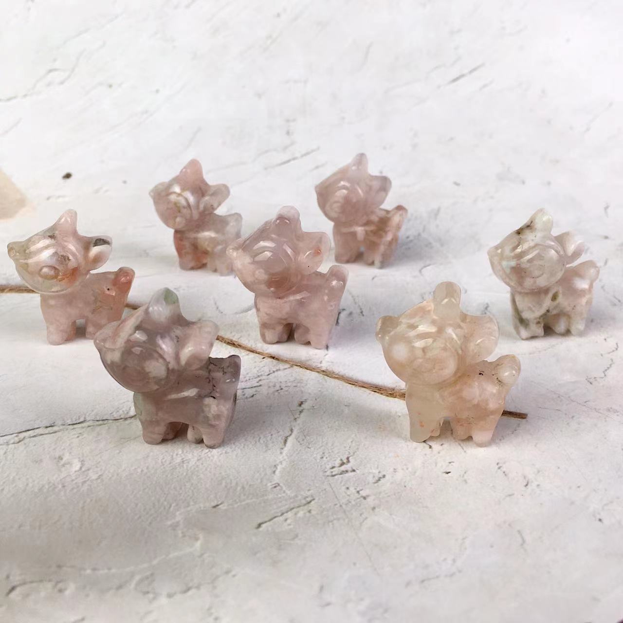 Wholesale High quality Sakura Agate deer For Decoration